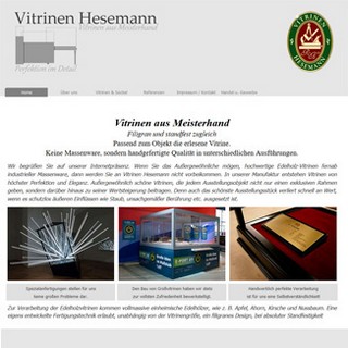 Maßgefertigte Schauvitrine von Vitrinen Hesemann